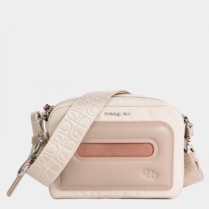 Beige Women's Hedgren Americano Belt Bags | CUH7323OH