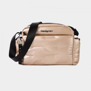 Beige Women's Hedgren Cozy Shoulder Bags | ZWO2199VQ