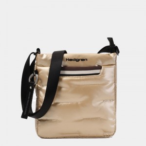 Beige Women's Hedgren Cushy Crossbody Bags | HUQ1091MI