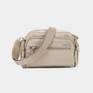 Beige Women's Hedgren Emily Crossbody Bags | ZEM3921NE