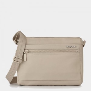 Beige Women's Hedgren Eye Shoulder Bags | AKK383BU