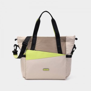 Beige Women's Hedgren Galactic Tote Bags | TIJ1631MO