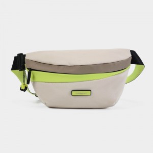 Beige Women's Hedgren Halo Belt Bags | XSX2878ZQ