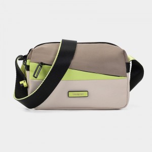 Beige Women's Hedgren Neutron Small Crossbody Bags | BXX9715VW