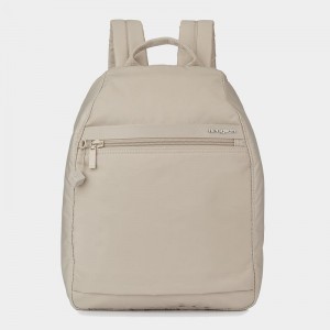 Beige Women's Hedgren Vogue Large Backpacks | XHV464QK