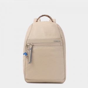 Beige Women's Hedgren Vogue Rfid Backpacks | RXT2460EP