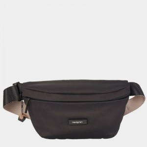 Black Brown Women's Hedgren Halo Belt Bags | DOW2991XV