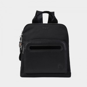 Black Women's Hedgren Latte Backpacks | GYI6491AH