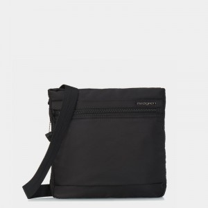 Black Women's Hedgren Leonce Shoulder Bags | YSM1660FM