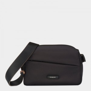 Black Women's Hedgren Neutron Small Crossbody Bags | WOP6719MU