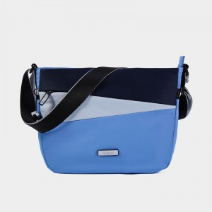 Blue Women's Hedgren Gravity Crossbody Bags | HSM4533MZ