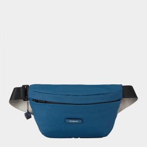 Blue Women's Hedgren Halo Belt Bags | NAV1094IG