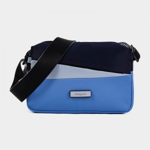 Blue Women's Hedgren Neutron Small Crossbody Bags | VKG7615ID