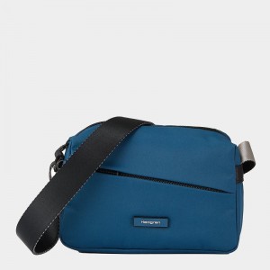 Blue Women's Hedgren Neutron Small Crossbody Bags | GSZ1056SM