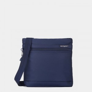 Dark Blue Women's Hedgren Leonce Shoulder Bags | OUM37100SV