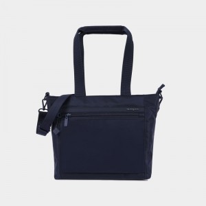 Dark Blue Women's Hedgren Zoe Tote Bags | EOV2934DZ