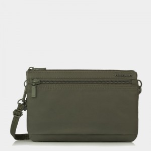 Dark Green Women's Hedgren Emma Crossbody Bags | AIV7081NS