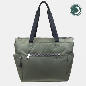 Green Women's Hedgren Margaret Sustainably Made Tote Bags | RCR7018OX