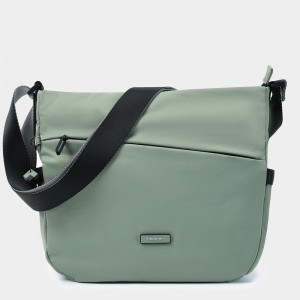 Green Women's Hedgren Milky Way Crossbody Bags | QAH5037JQ