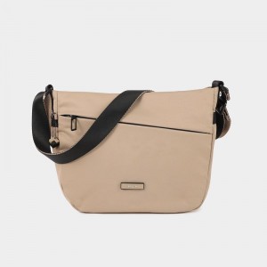 Grey Beige Women's Hedgren Gravity Crossbody Bags | SDE2274PX