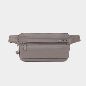 Grey Brown Women's Hedgren Asarum Belt Bags | CZU5323DO