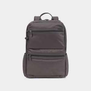 Grey Brown Women's Hedgren Ava Backpacks | CRP4353KB