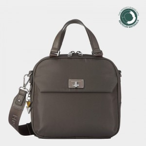 Grey Brown Women's Hedgren Even Handbag | ENM5144WE