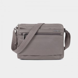 Grey Brown Women's Hedgren Eye Shoulder Bags | VPG72100JY