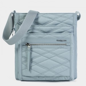 Light Blue Women's Hedgren Orva Crossbody Bags | XNA2734WM