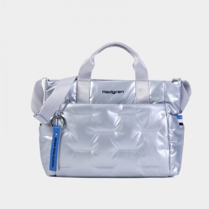 Light Blue Women's Hedgren Softy Handbag | EOL8843FE