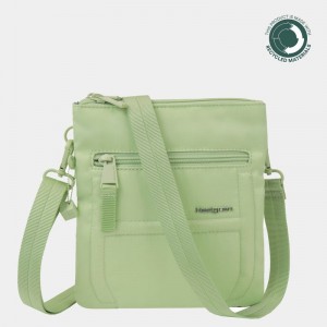 Light Green Women's Hedgren Helm Crossbody Bags | DRM3967XI