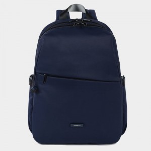 Navy Women's Hedgren Cosmos Backpacks | KYT9492MH