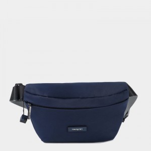 Navy Women's Hedgren Halo Belt Bags | QJM973QG