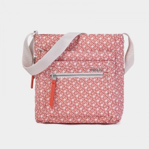 Orange Coral Grey Women's Hedgren Orva Crossbody Bags | YAA752TL