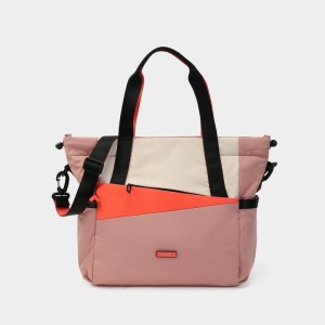 Pink Orange Women's Hedgren Galactic Tote Bags | QOZ7342FK