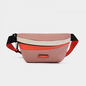 Pink Orange Women's Hedgren Halo Belt Bags | TOG1873RG