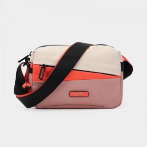 Pink Orange Women's Hedgren Neutron Small Crossbody Bags | HAA5911DB