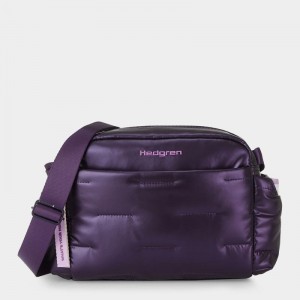 Purple Deep Blue Women's Hedgren Cozy Shoulder Bags | VGL5976SE