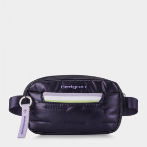 Purple Deep Blue Women's Hedgren Snug Belt Bags | UQQ8795TJ