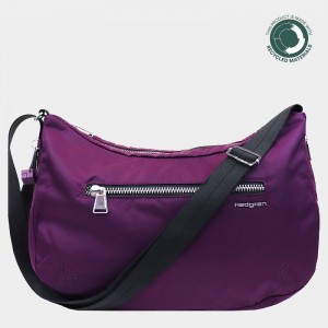 Purple Women's Hedgren Ann Crossbody Bags | DEV214JW