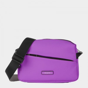 Purple Women's Hedgren Neutron Small Crossbody Bags | XJV5323NL