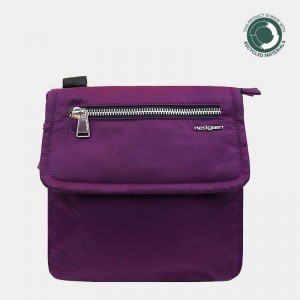 Purple Women's Hedgren Victoria Sustainably Made Crossbody Bags | UNZ3177AQ