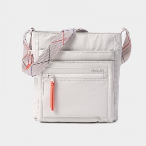 White Grey Women's Hedgren Orva Crossbody Bags | SSF9315EA