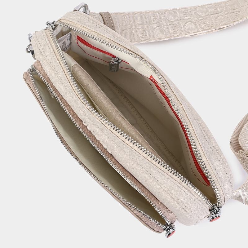 Beige Women's Hedgren Americano Belt Bags | CUH7323OH