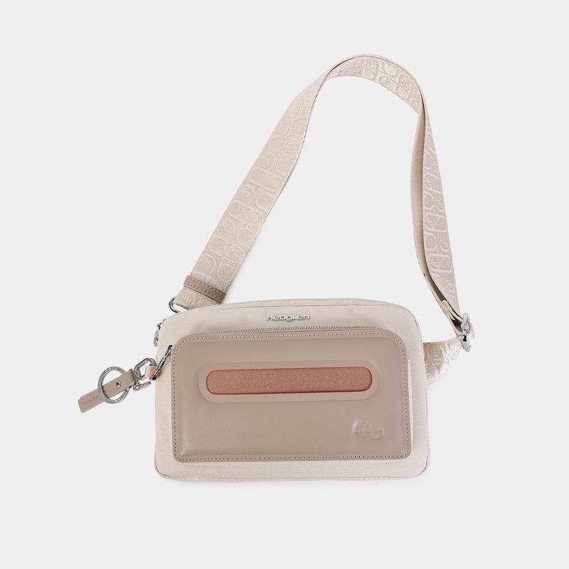 Beige Women's Hedgren Americano Belt Bags | CUH7323OH