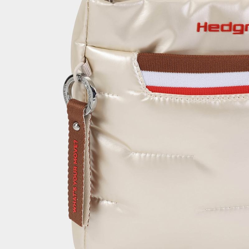 Beige Women's Hedgren Cushy Crossbody Bags | OIB4364YD