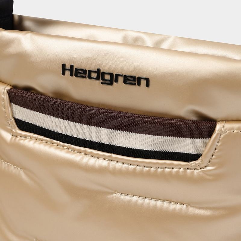 Beige Women's Hedgren Cushy Crossbody Bags | HUQ1091MI