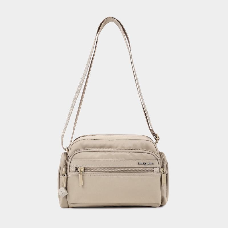 Beige Women's Hedgren Emily Crossbody Bags | ZEM3921NE