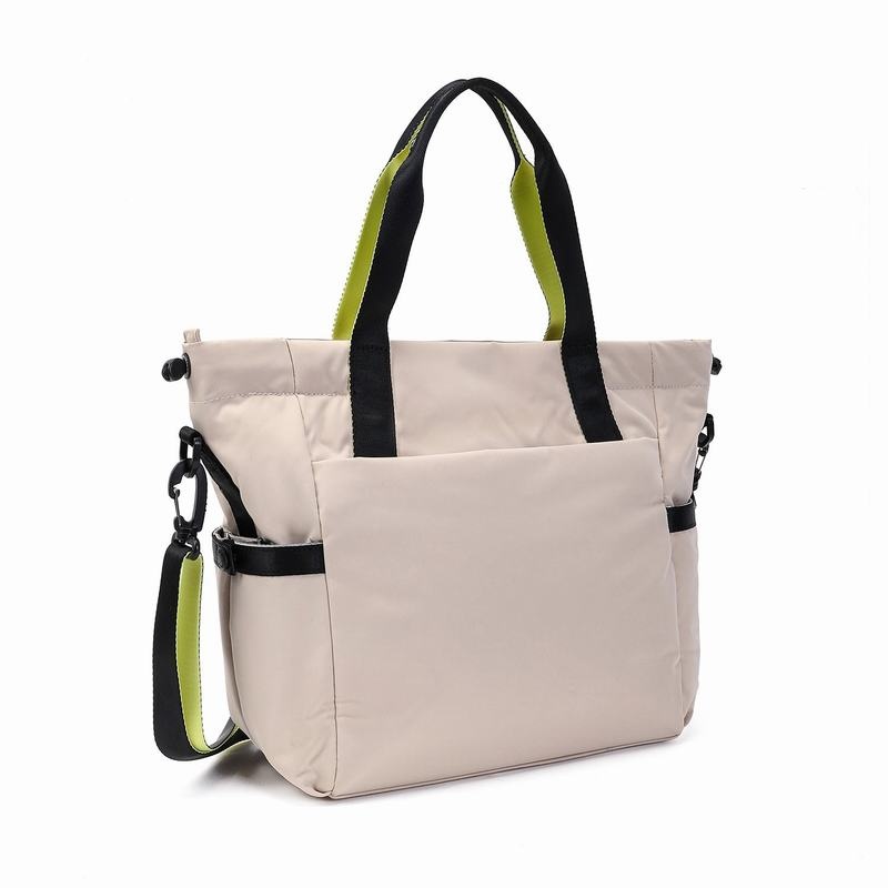 Beige Women's Hedgren Galactic Tote Bags | TIJ1631MO