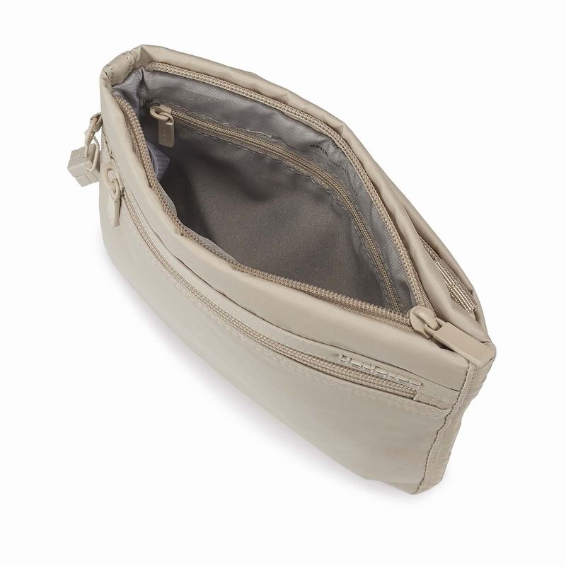 Beige Women's Hedgren Leonce Shoulder Bags | DKF3825YK